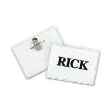 C-Line Products- Inc. Laser-Inkjet Badge Hldr Kit- Top-Load- 4in.x3in.- CL