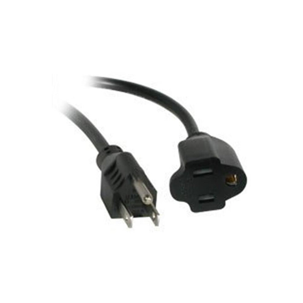 15Ft Outlet Saver Power Extension Cord (Nema 5-15R To Nema 5-15P) 654204161526