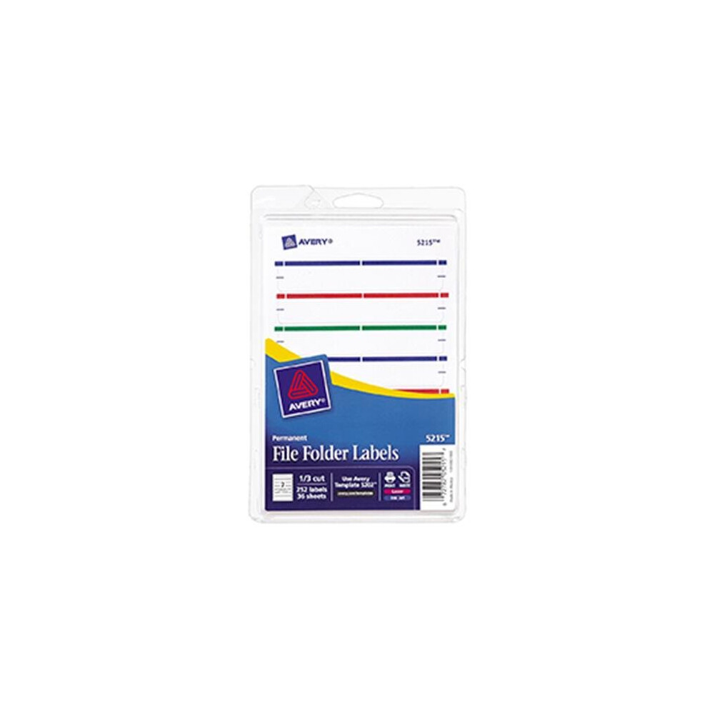 Inkinjection Avery Print Or Write Assorted File Folder Labels