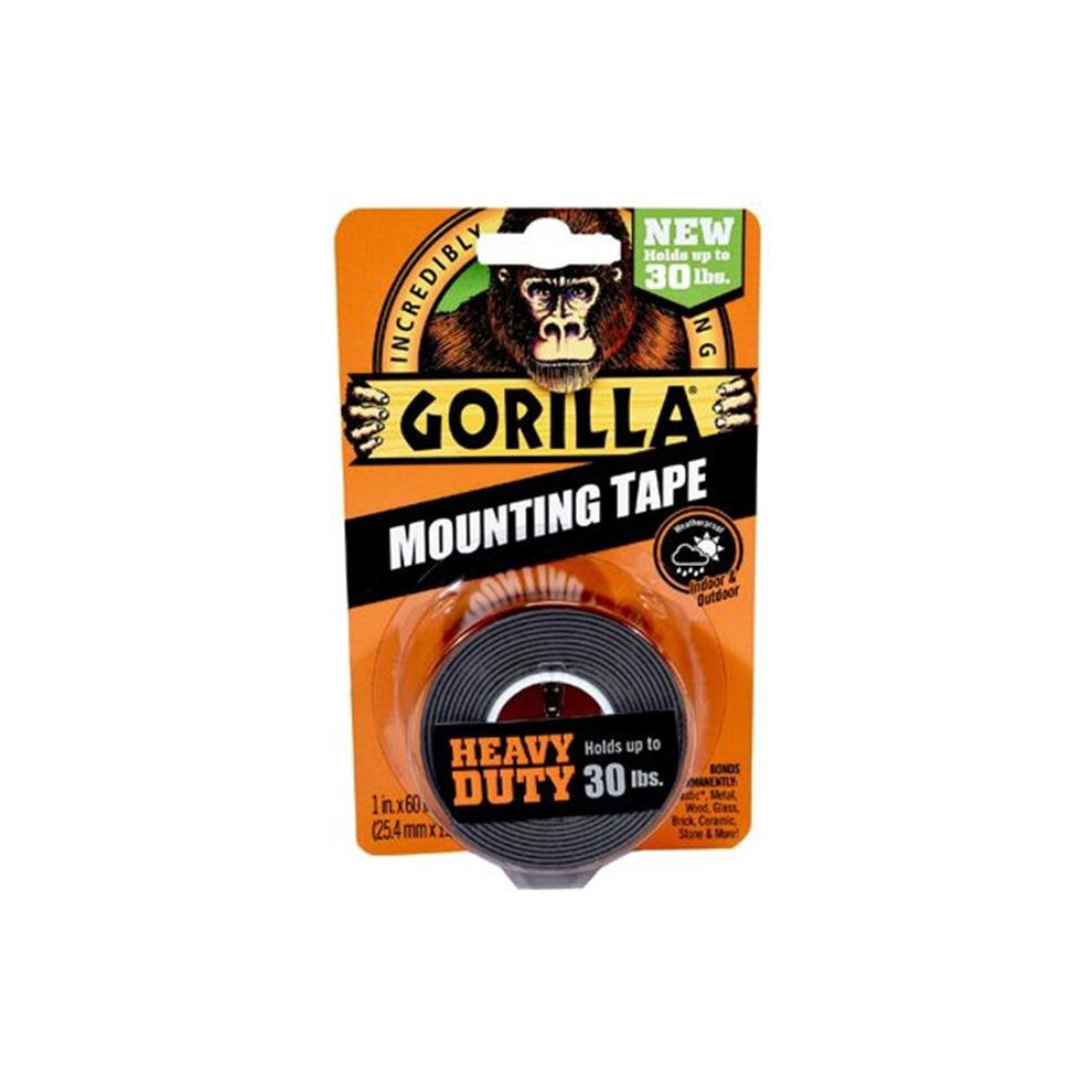 Gorilla Glue 205984 1 x 60 in. Heavy Duty Mounting Tape, Mounting Tape