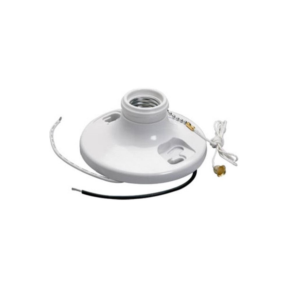 280WHCC18 Pull Chain Lampholder, 250V, 250W, White