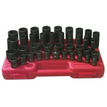 2668 39 Piece .5 Inch Drive Deep And Shallow Sae Impact Socket Set
