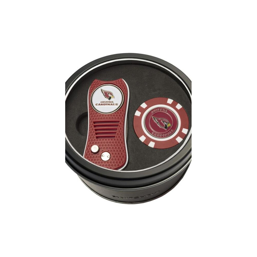 Photos - Golf Team 637556300539 Arizona Cardinals Tin Set - Switchfix, Chip 30053