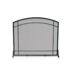 SINGLE PANEL BLACK WROUGHT IRON MISSION SCREEN