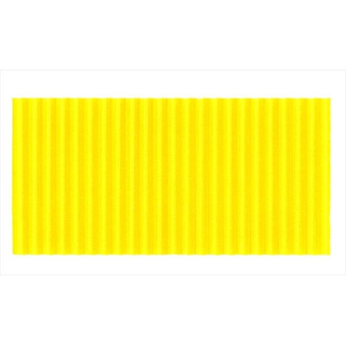 Fade Resistant Solid Color Corrugated Paper Roll, Canary