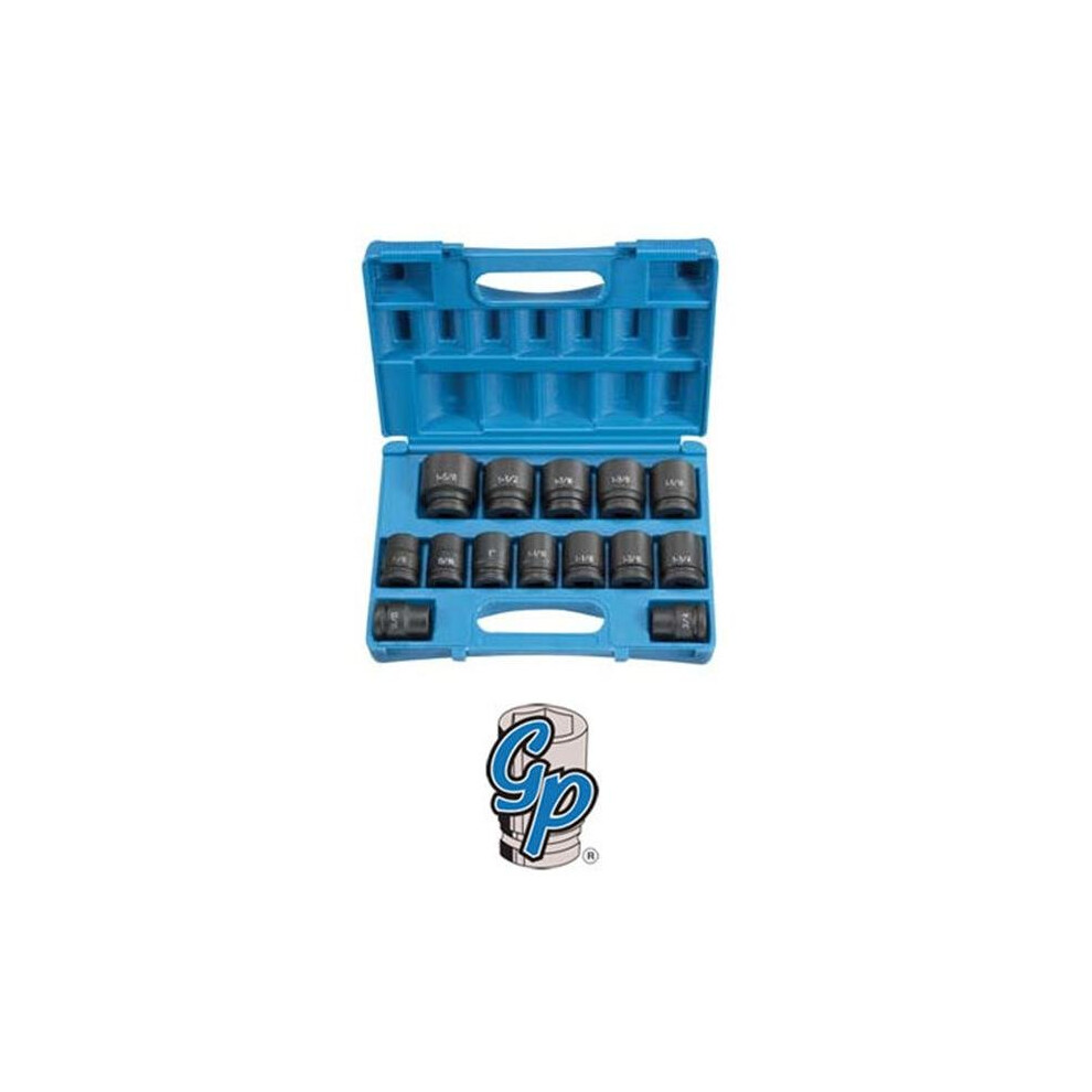 3/4" Drive 14 Pieces Sae Impact Socket Set 652513996334