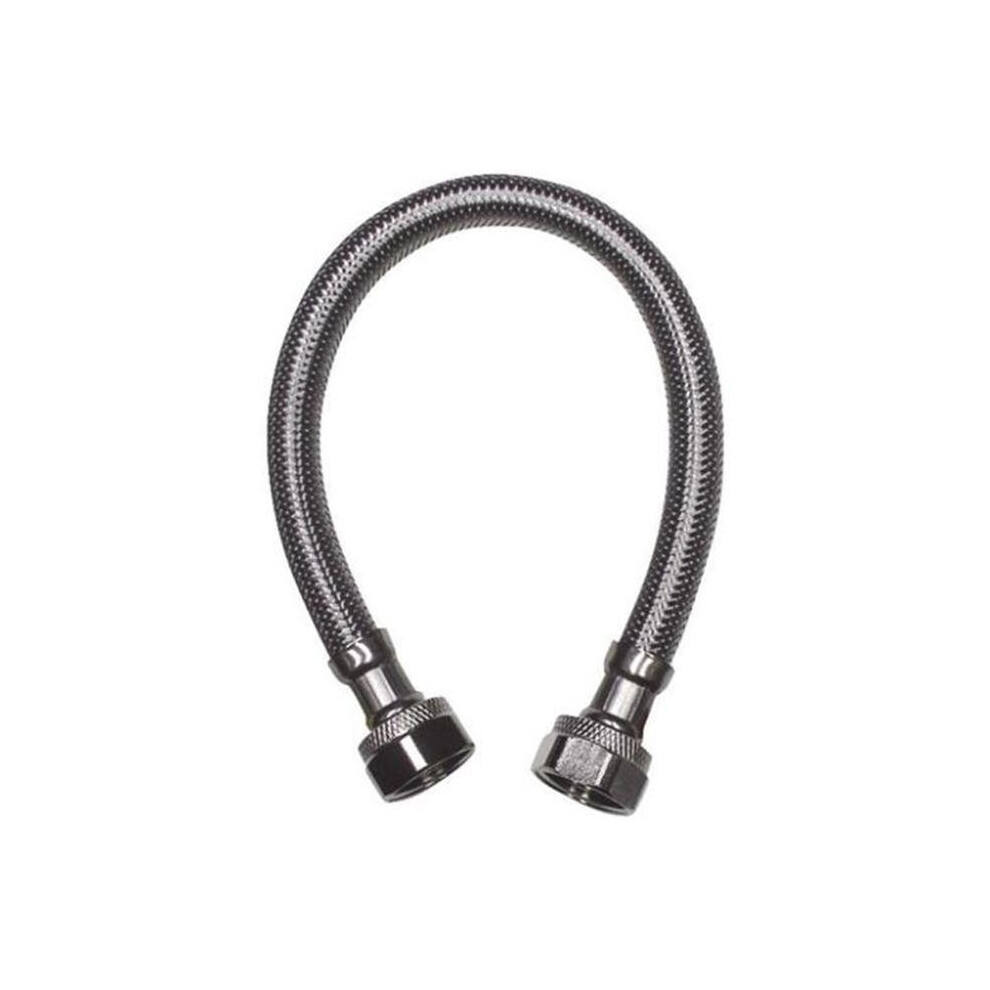 B & K Industries Braided Stainless Steel Faucet Supply Line, 0.5 X 0.5 X 20 In. 661541501267