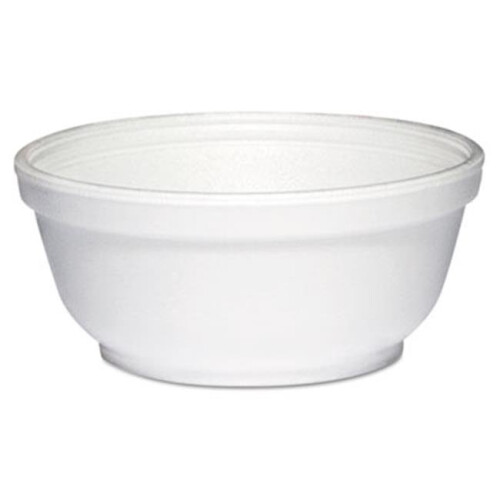 Bowl,8 Oz,Foam,Wh