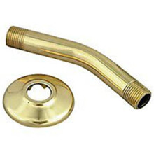 Plumb Shop Div Brasscraft 342774 Master Plumber Polished Brass Shower R Arm & Flange