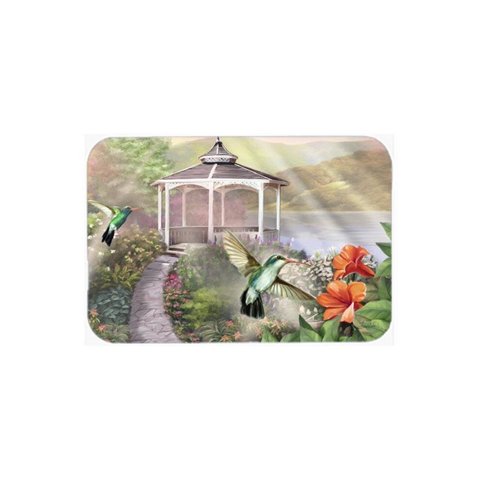 Garden Gazebo Hummingbird Duo Glass Cutting Board, Large-image-OPC-PW6PR8-NEW