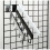 GPW-5H 5-Hook Square Tube Waterfall for Gridwall, White 1