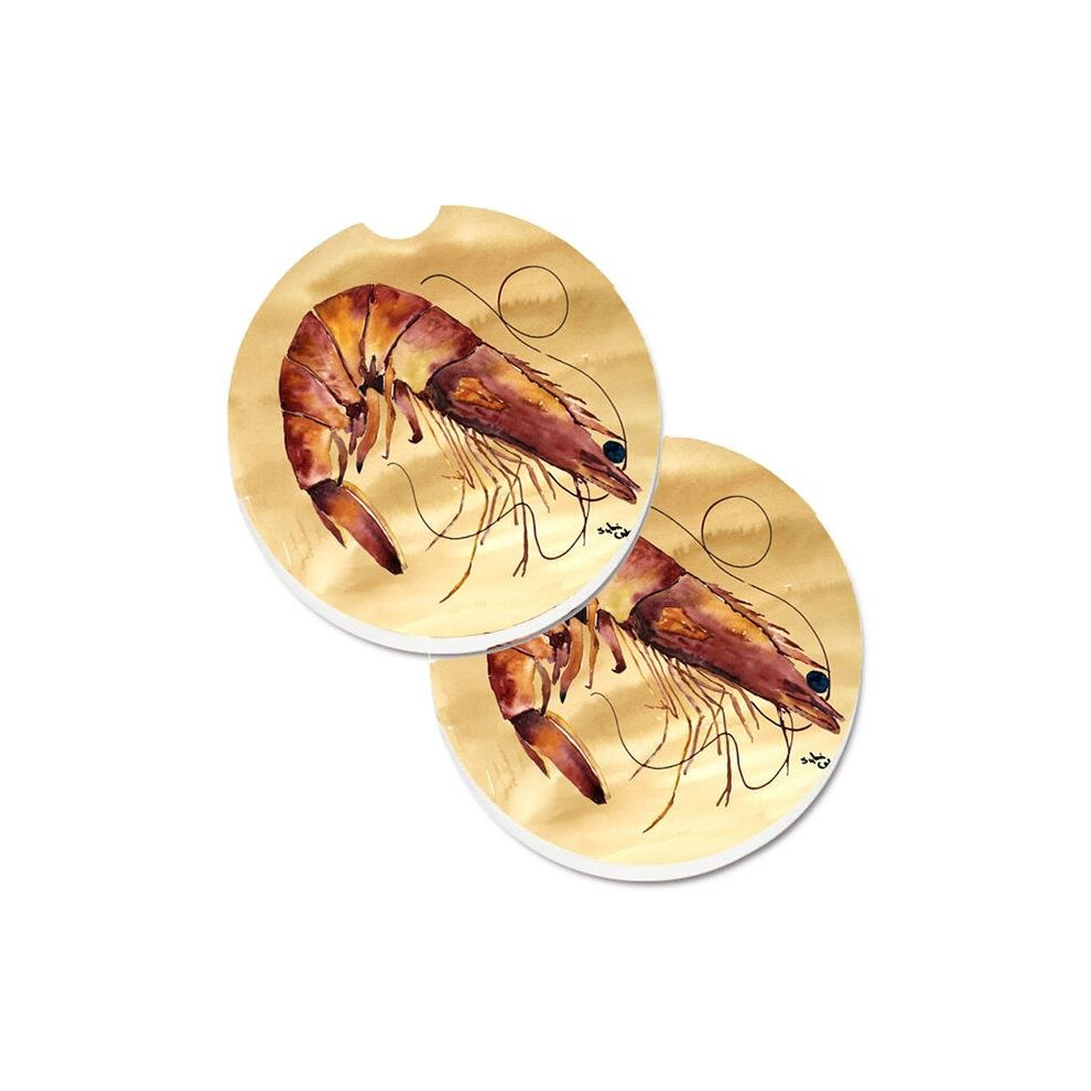 Shrimp Set Of 2 Cup Holder Car Coaster 652513480741