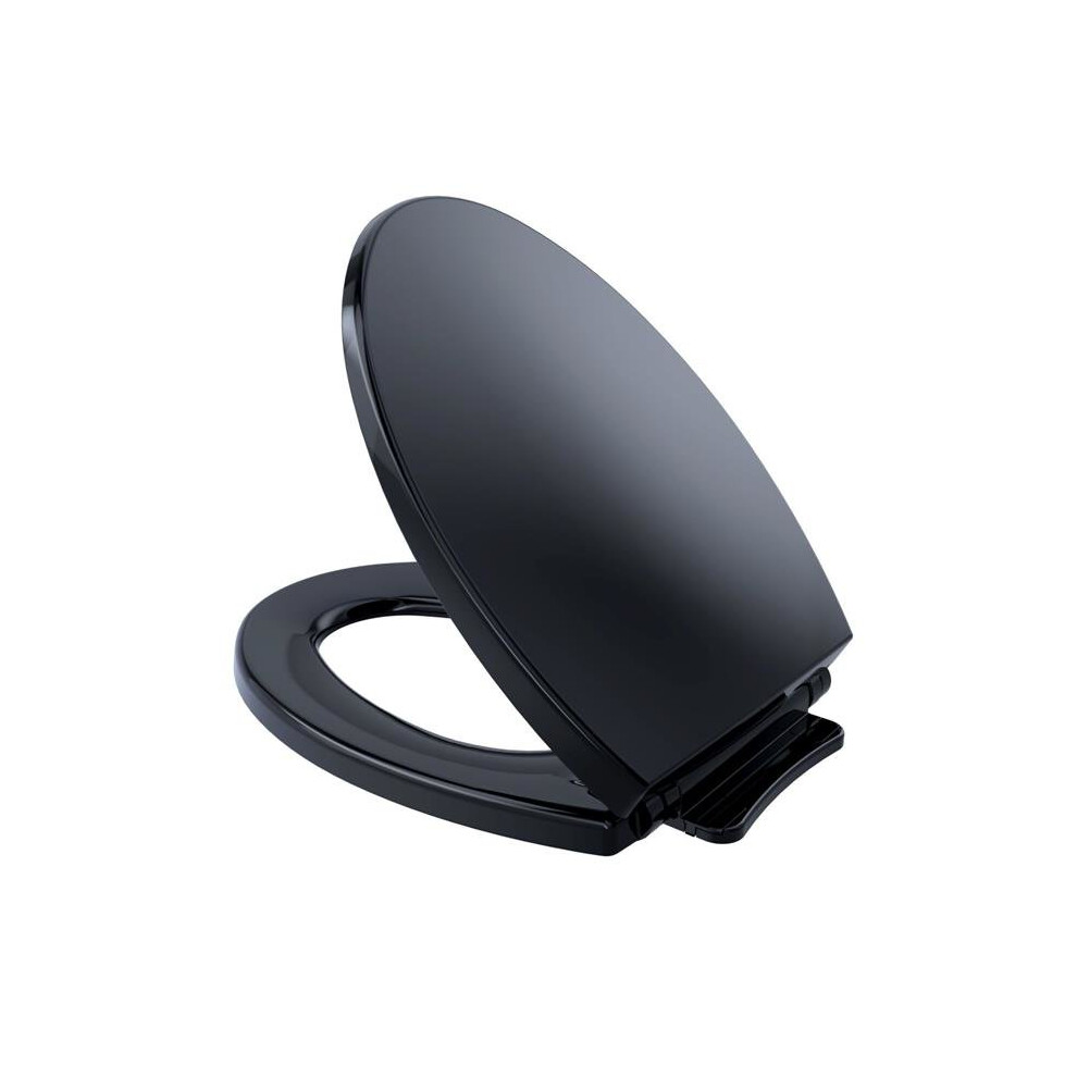 Ss114 No.51 Softclose Non Slamming, Slow Close Elongated Toilet Seat & Lid, Ebony 723902689431