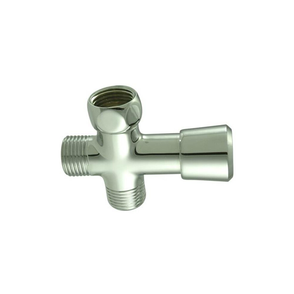 Brass Shower Diverter - Polished Chrome Finish 654204371628