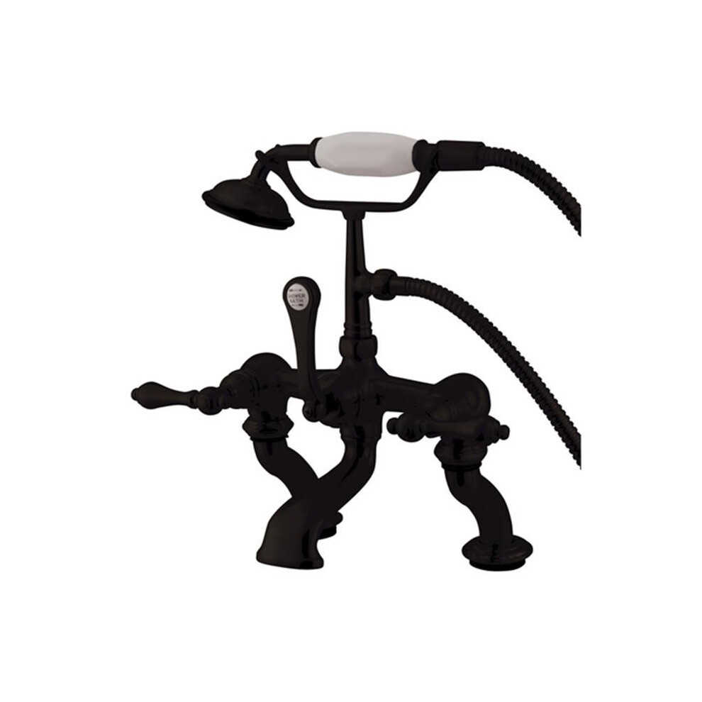Deck Mount Clawfoot Tub Filler With Hand Shower 661541535767