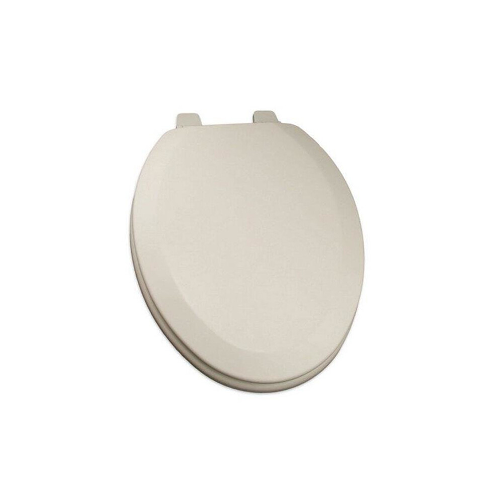 Deluxe Molded Wood Elongated Toilet Seat, Biscuit & Linen 654204559064
