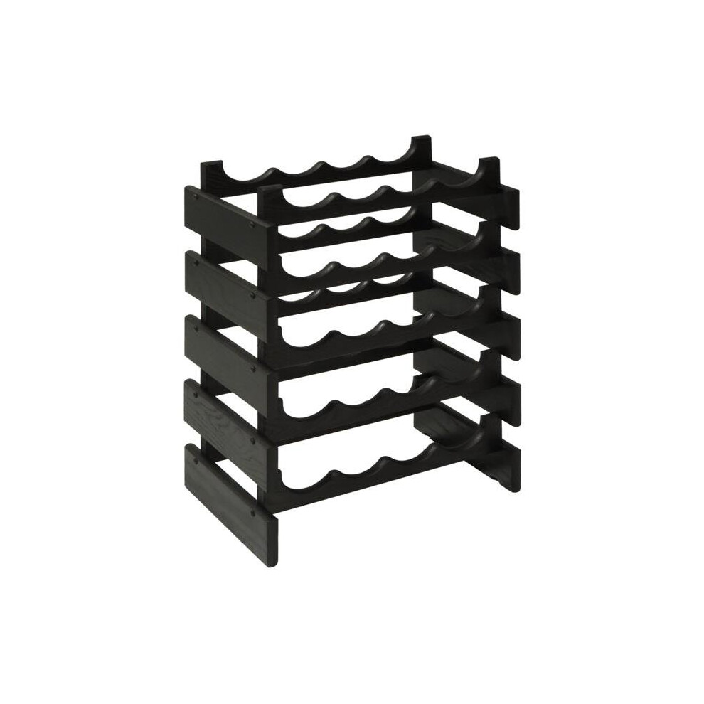 Wooden Mallet WR45BK 20 Bottle Dakota Wine Rack, Black-image-OPC-PW7B8Z-NEW