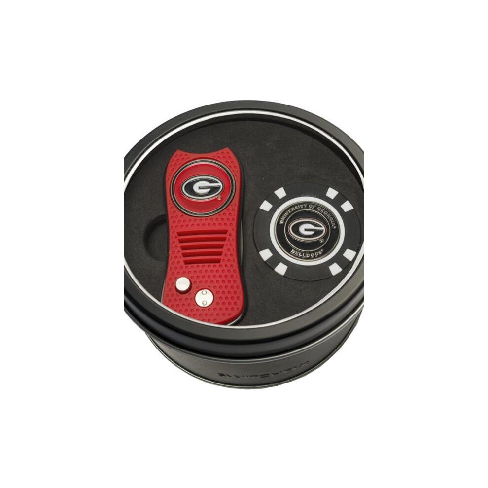 Photos - Golf Team 637556211538 Georgia Bulldogs Tin Set - Switchfix, Chip 21153