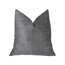 Amalfi Blue & Ivory Luxury Throw Pillow, 26 x 26 in.