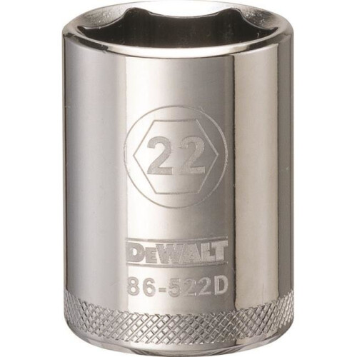 STANLEY Stanley Tools 227904 22mm 6 Point Socket - 0.5 in. Drive