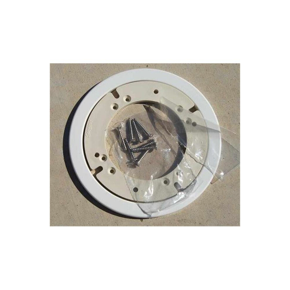 Photos - Toilet Accessory Replacement Toilet Floor Mounting Bracket with Mounting Hardware, White SE1093824