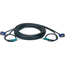 25' High Performance Ultrathin Vga/Qxga Hdtv/Hd15 Cable With Audio