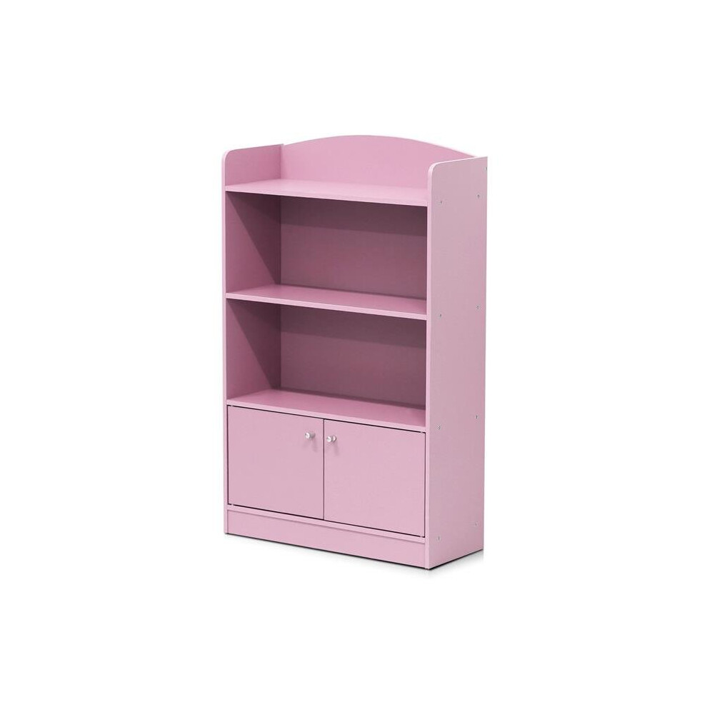 Kidkanac Bookshelf with Storage Cabinet, Pink-image-OPC-PW7PBV-NEW