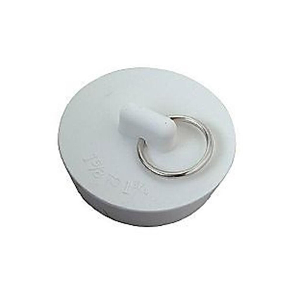 Master Plumber 1.25 In. White Rubber Stopper 723902248652