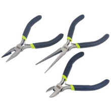 Asia Long Nose with Cutter Mini Pliers Set - 3 Piece