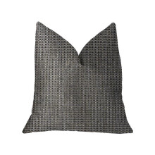 Melbourne Beige & Black Luxury Throw Pillow, 26 x 26 in.