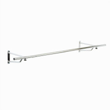(4ft) Chrome Plated Wall Mounted Garment Clothes Rail