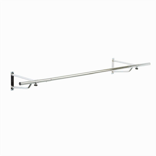 Direct Online Houseware (5ft) Chrome Plated Wall Mounted Garment Clothes Rail