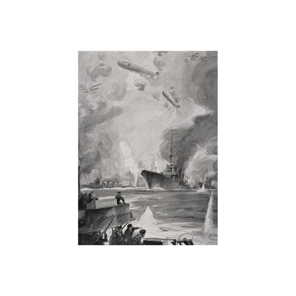Brainboosters British Air & Naval Attack On Cuxhaven Germany December 1914 Poster Print, 12 X 16