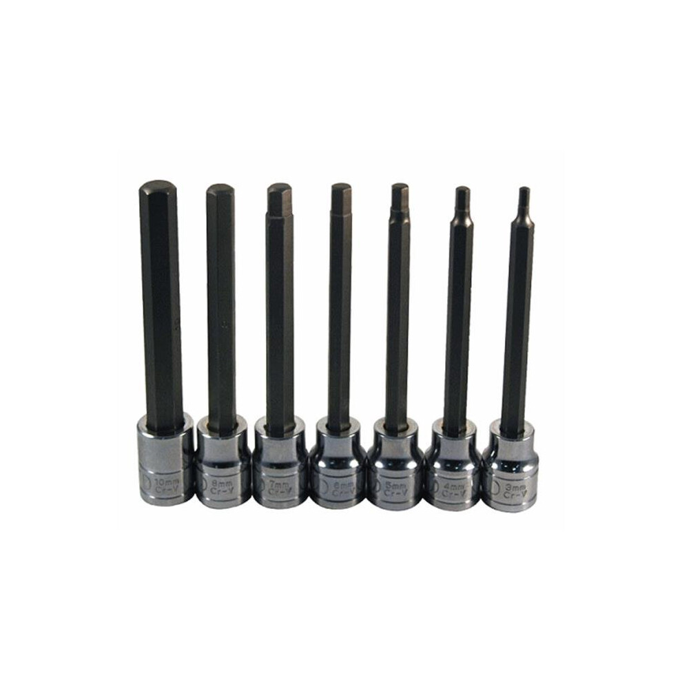 8 Pc. Large Size Sae, Metric Hex Bit Socket Set 654204431506