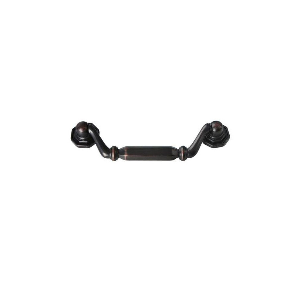 Utopia Alley Suffolk Drop Cabinet Pull Oil Rubbed Bronze 3.8″ Center To Center 815011028093