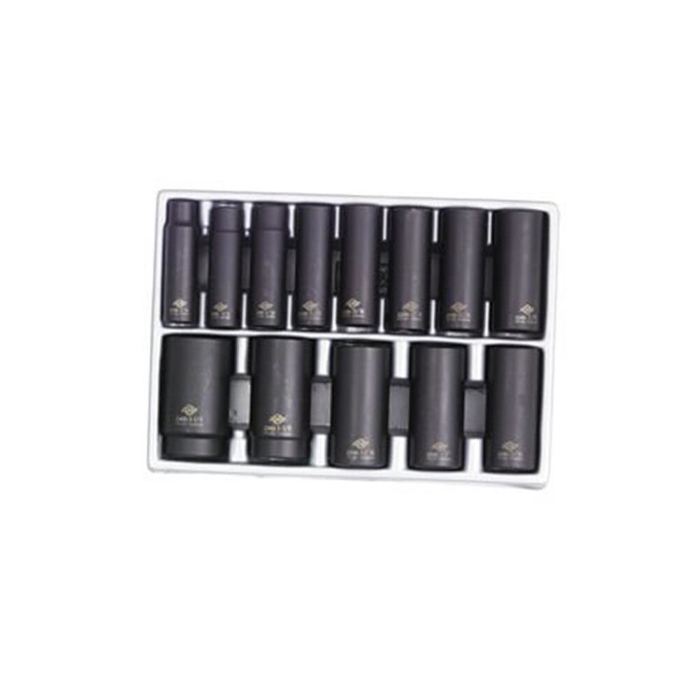 Sunex .5" Drive Fractional 6 Point Deep Impact Socket Set- 13 Pc 654204763218