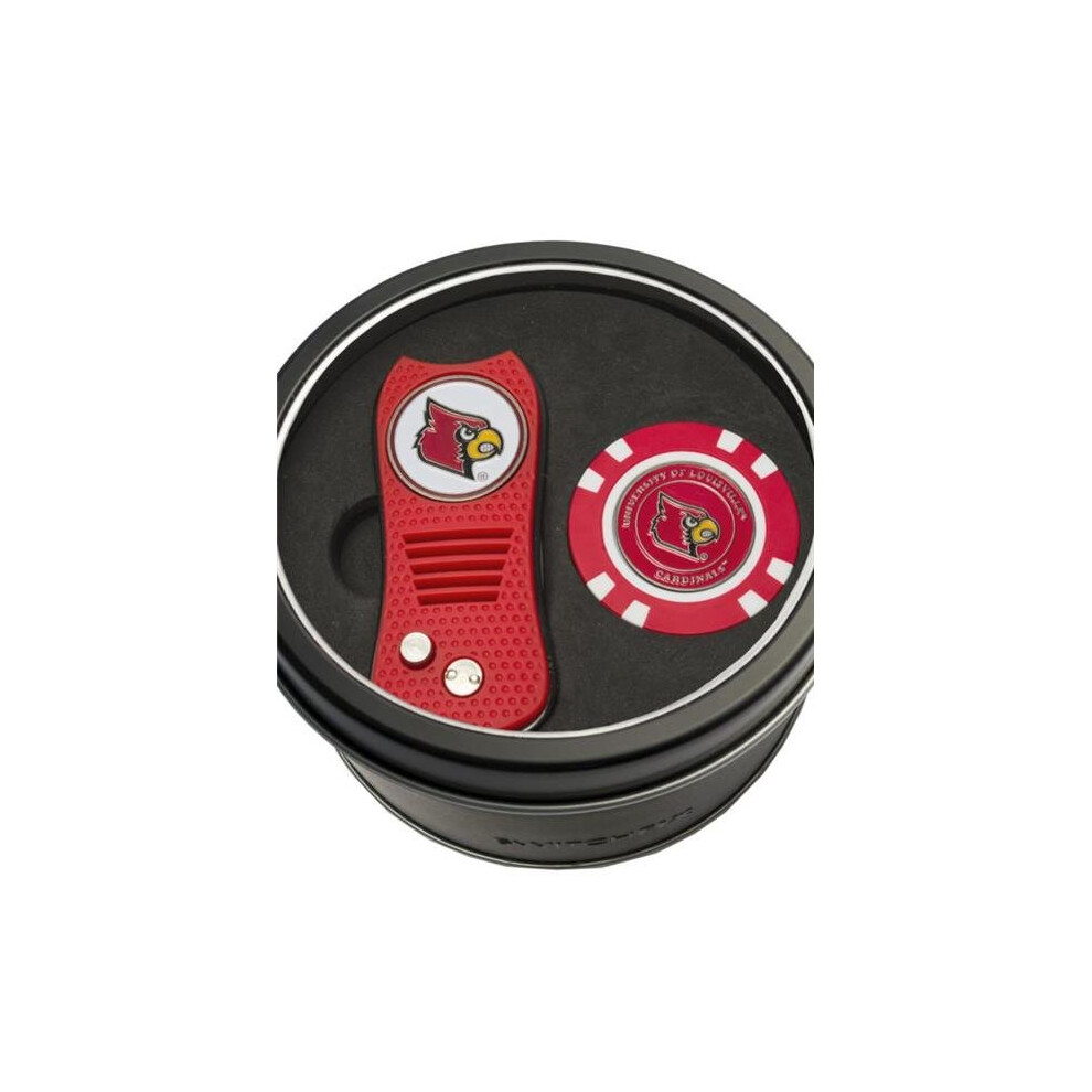Photos - Golf Team 637556242532 Louisville Cardinals Tin Set - Switchfix, Chip 24253