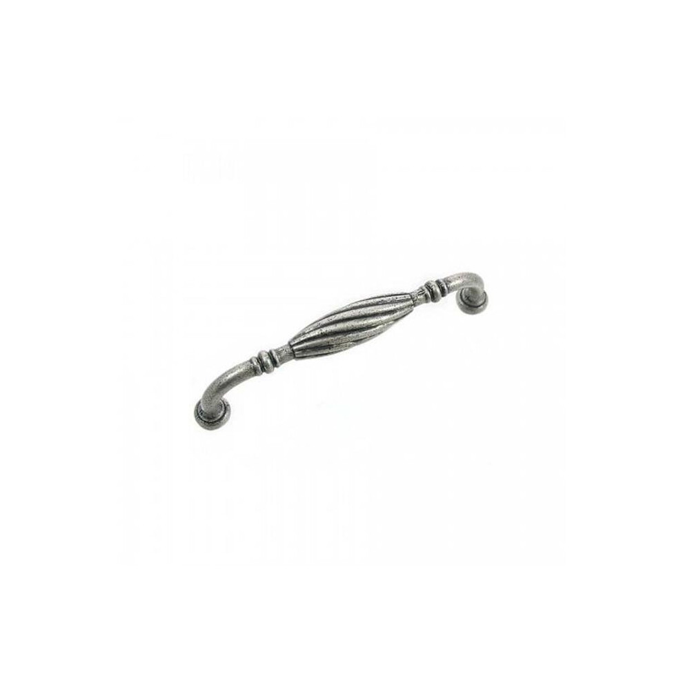 5 In. Distressed Pewter French Twist Cabinet Pull 723902037379