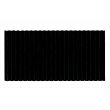 Fade Resistant Solid Color Corrugated Paper Roll, Black