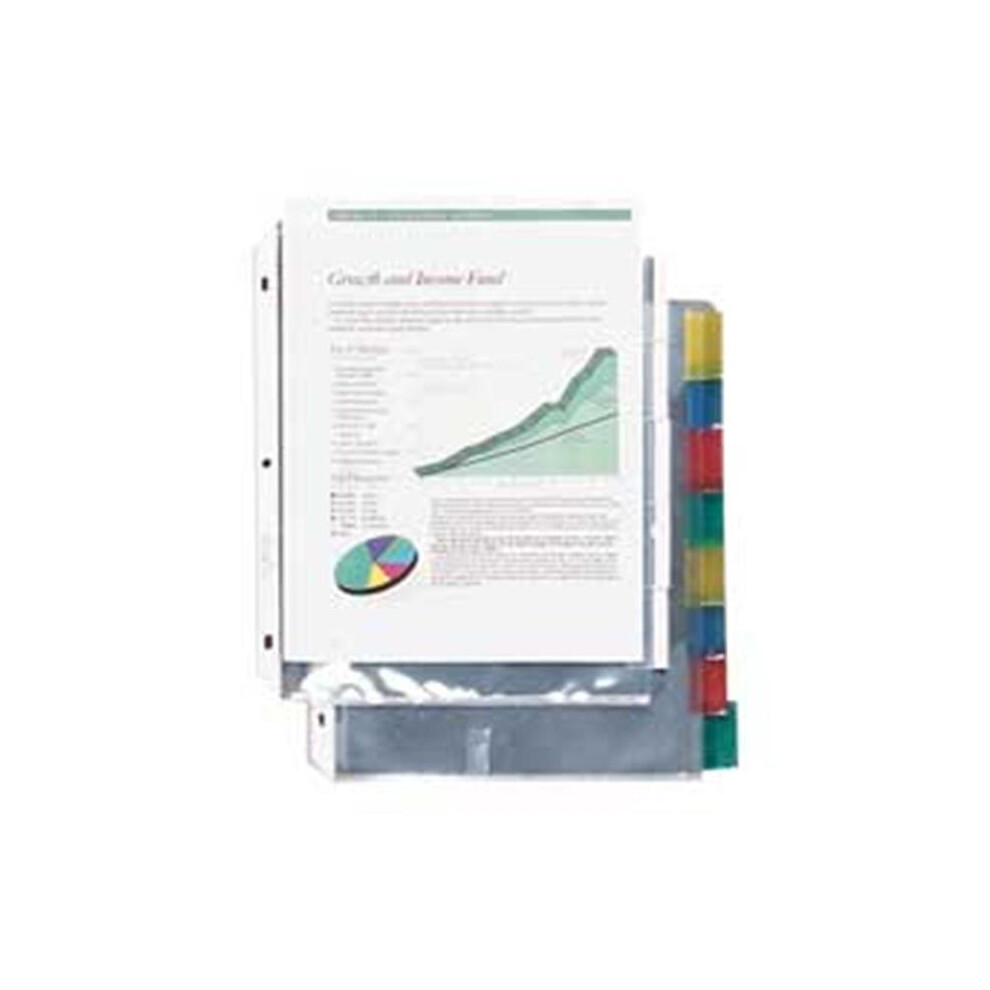 C-Line Products- Inc.  Top Load Sheet Protector- 5 Tab- 8-.50in.x11in.- Clear-image-OPC-PW958H-NEW