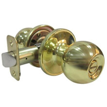 Tru-Guard Privacy Lockset, Ball Knob Style - Polished Brass