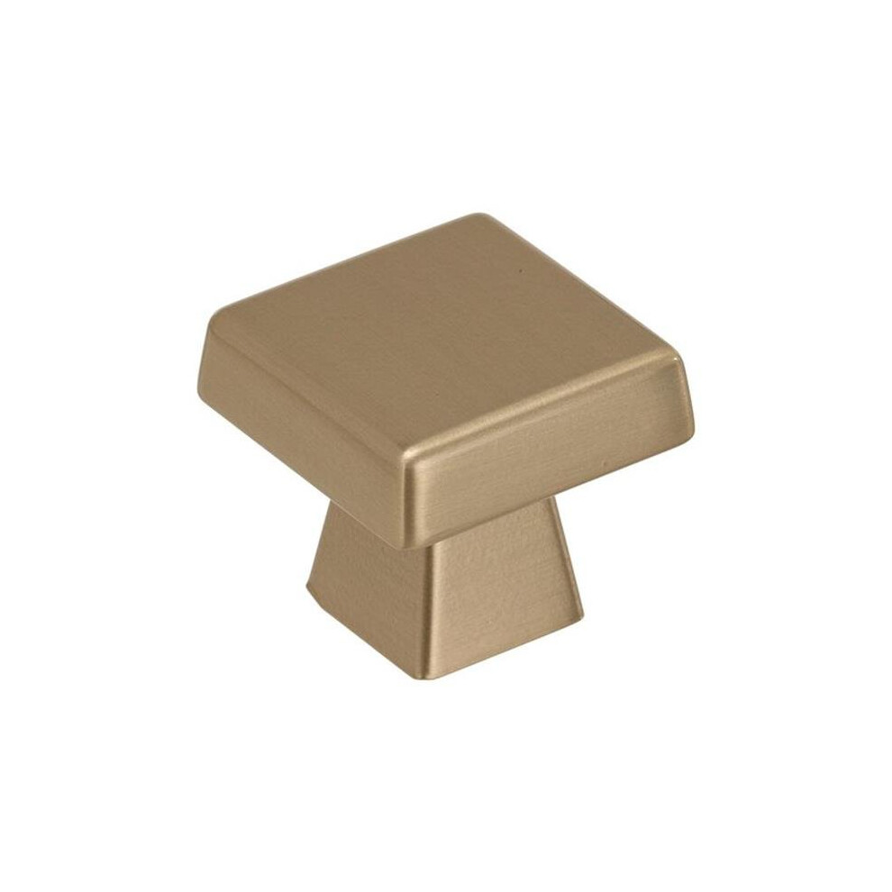 1.5 In. Blackrock Square Cabinet Knob - Golden Champagne 723902683484