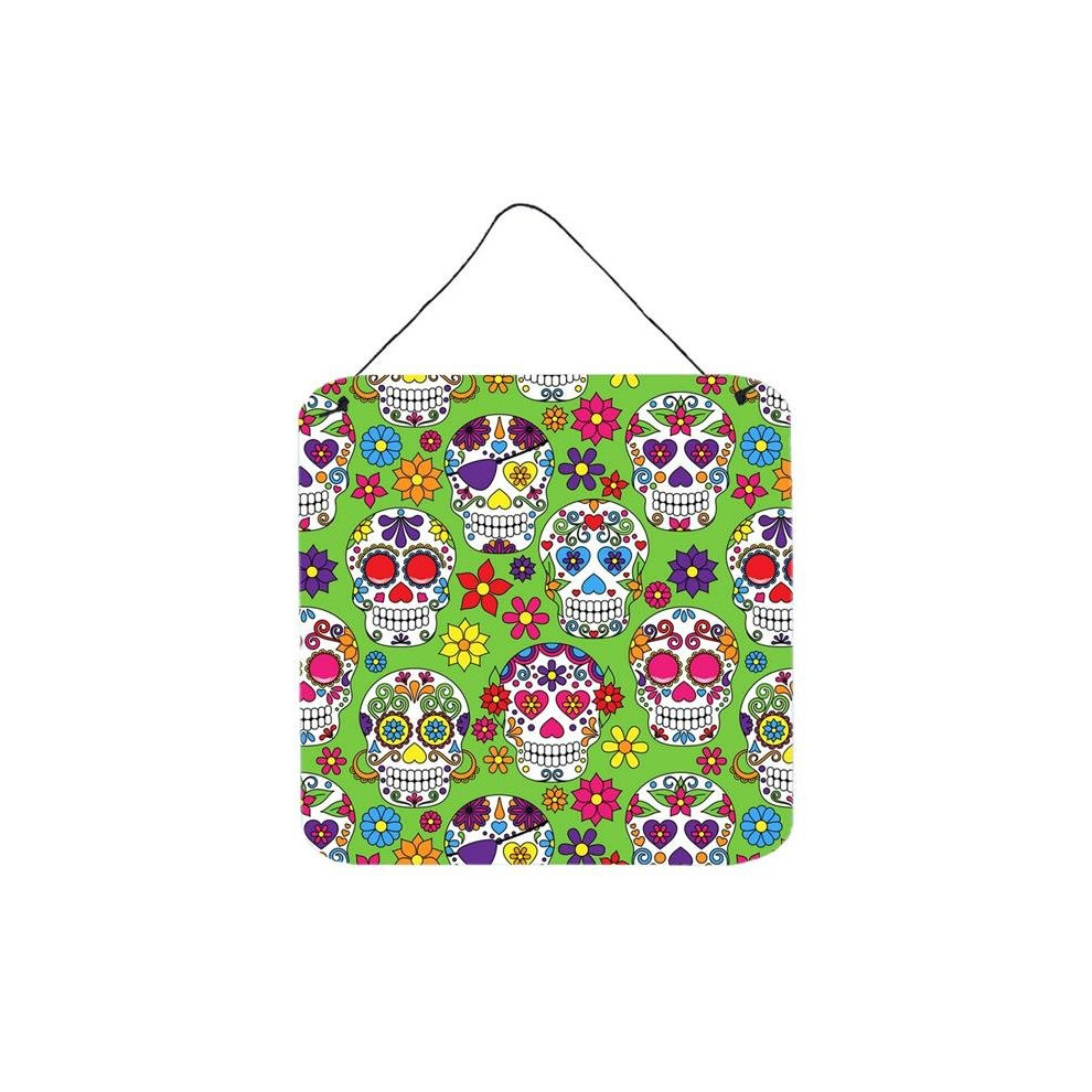 Comfortcreator Day Of The Dead Green Wall Or Door Hanging Prints