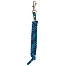 35-2100-B15 0.62 in. x 10 ft. Poly Lead Rope - Navy, Blue & Turquoise