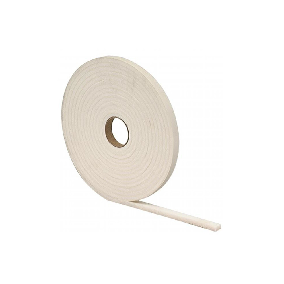 25 In. X 17 Ft. White Waterproof & Airtight Foam Tape Weather Stri 723902744673