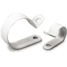 PPC-1525 0.25 in. Plastic Clamp - 18 Pack, White