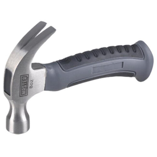 8 oz Master Mechanic Stubby Claw Hammer