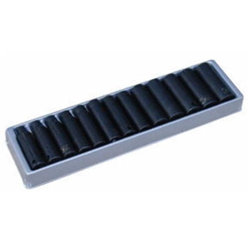13 Pc. 6-Point Metric Deep Impact Socket Set