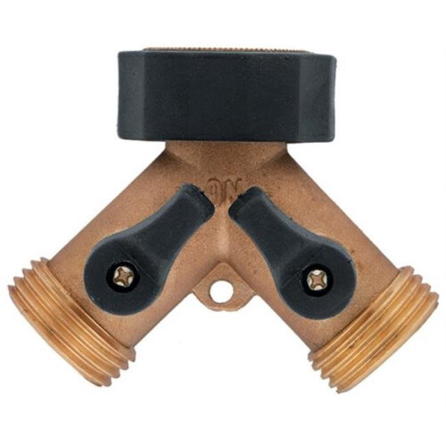VORTEX Brass Hose Y With Shut Off
