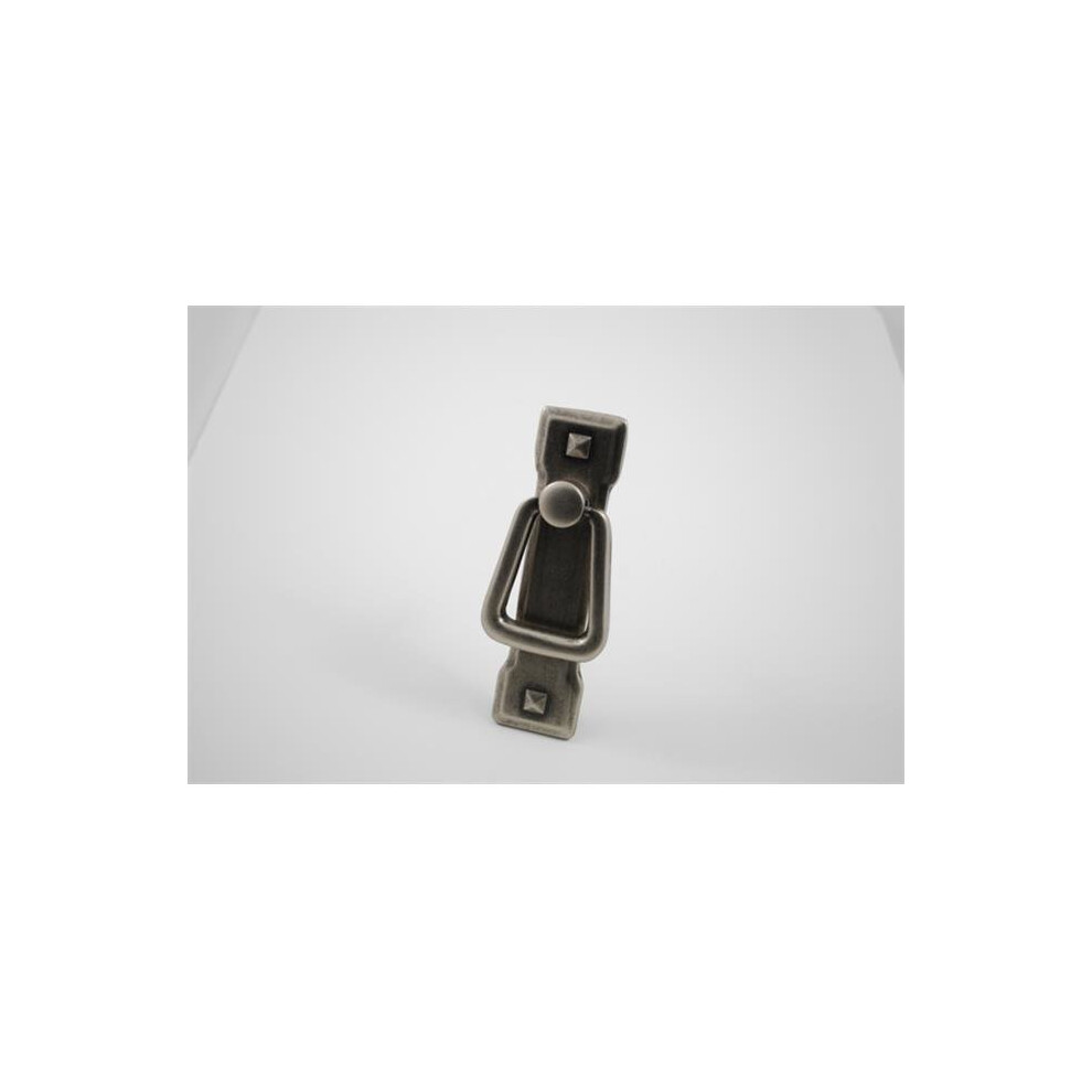 Vertical Cabinet Drop Pull, Aged Pewter 747216594571